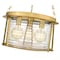 Z-Lite Cape Harbor Pendant, 3-Light, 18 In.W x 10 In.H, Rubbed Brass/Water hammered 7503P18-RB - alternate 7